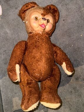 Vintage Brown  STERN Plush Bear Toy with Character Face - Kids Toys